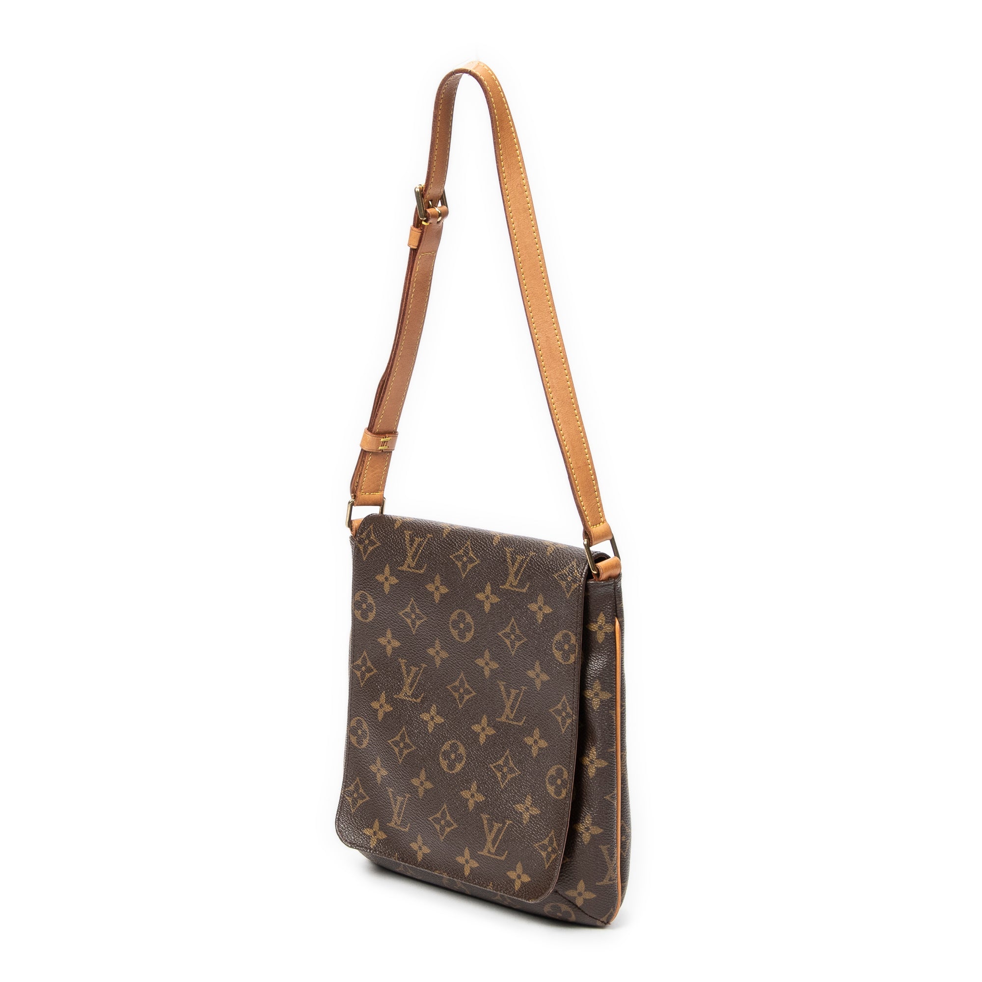 Shoulder Bag Musette Salsa Brown Monogram Canvas