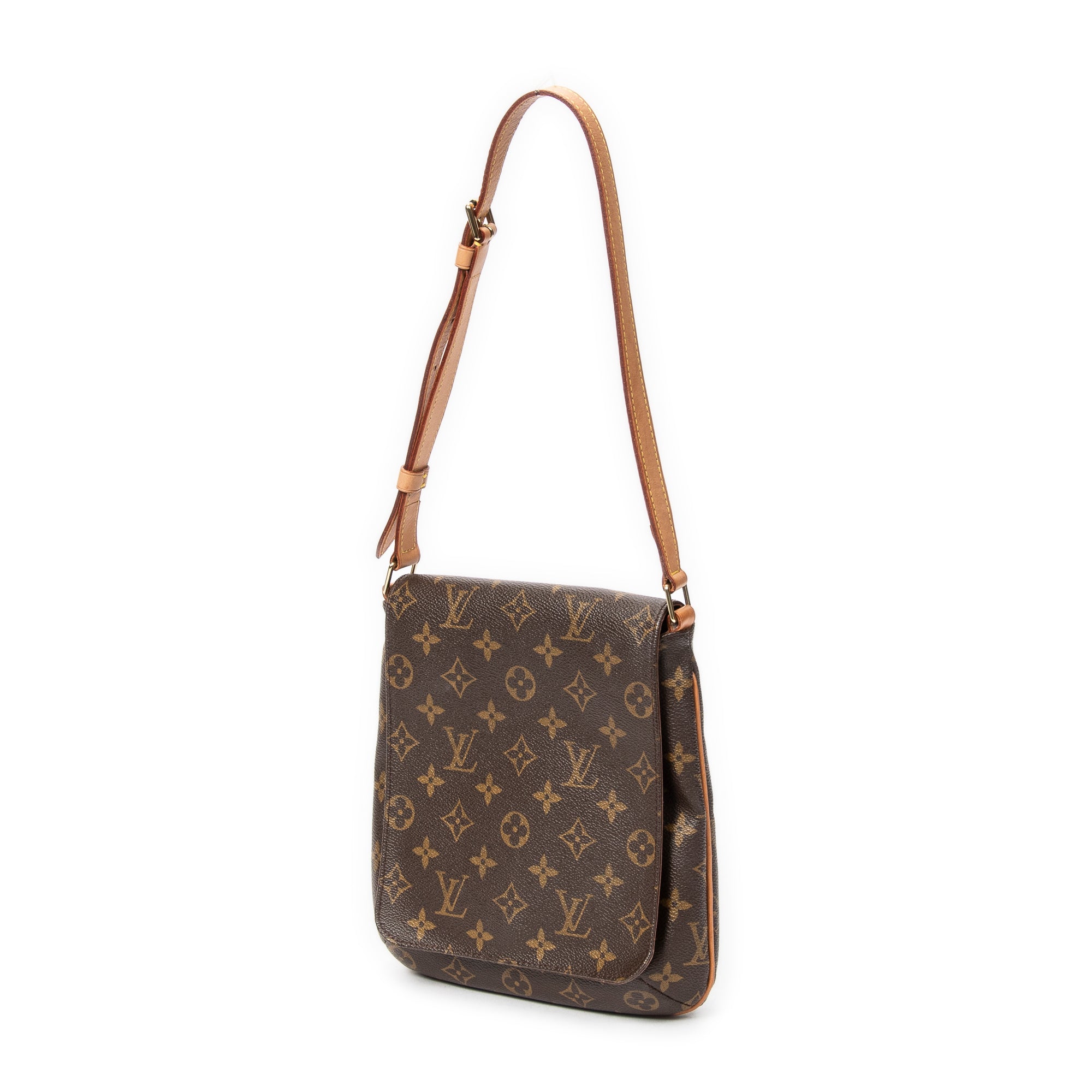 Shoulder Bag Musette Salsa Brown Monogram Canvas