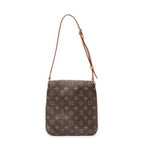 Shoulder Bag Musette Salsa Brown Monogram Canvas