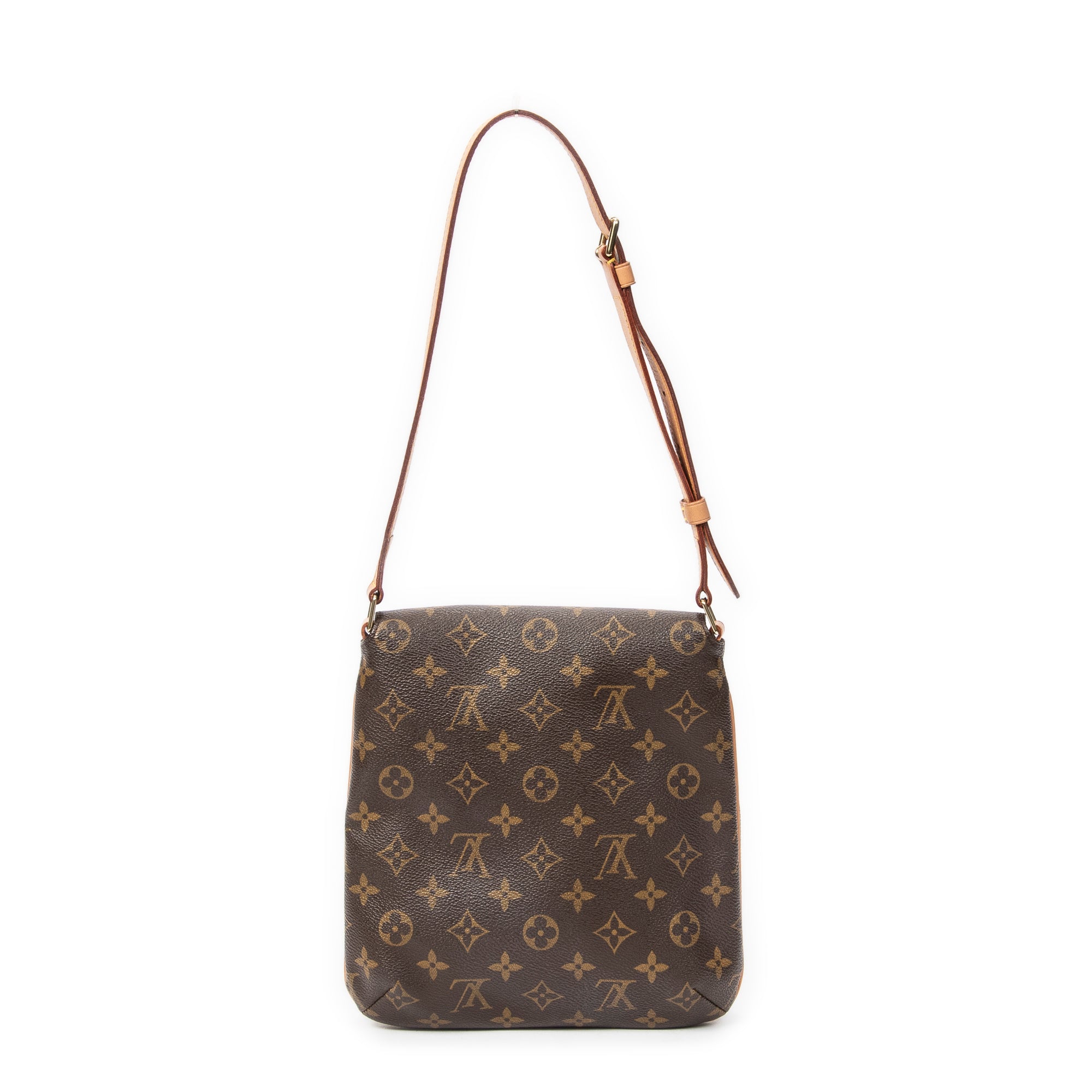 Shoulder Bag Musette Salsa Brown Monogram Canvas