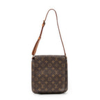 Shoulder Bag Musette Salsa Brown Monogram Canvas