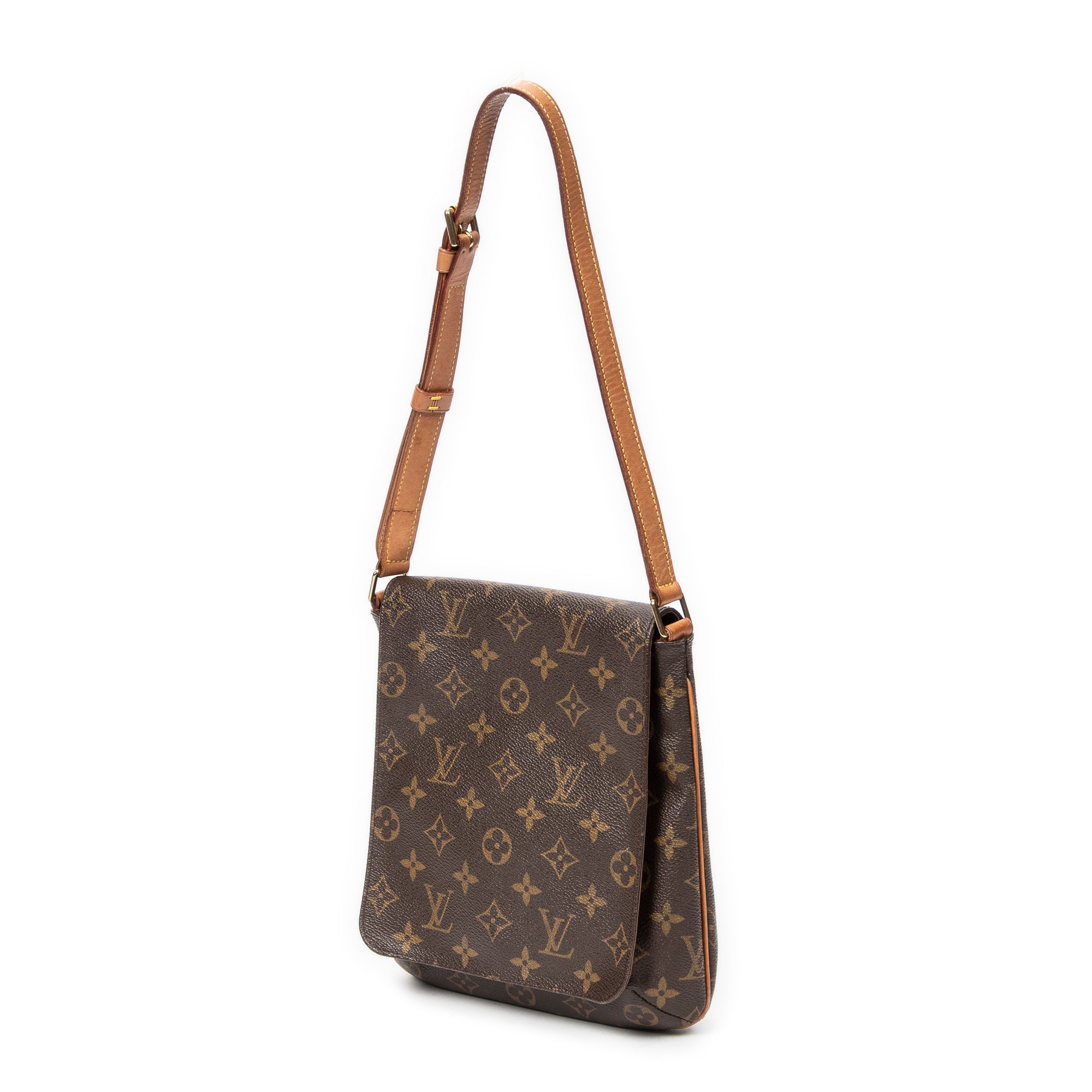 Shoulder Bag Musette Salsa Brown Monogram Canvas