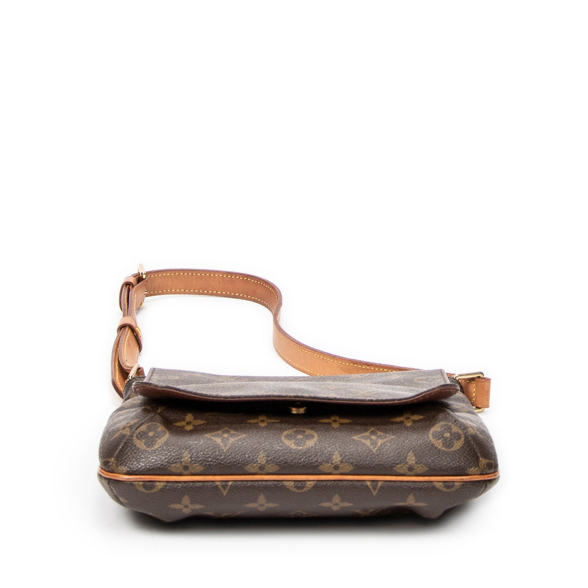 Shoulder Bag Musette Salsa Brown Monogram Canvas