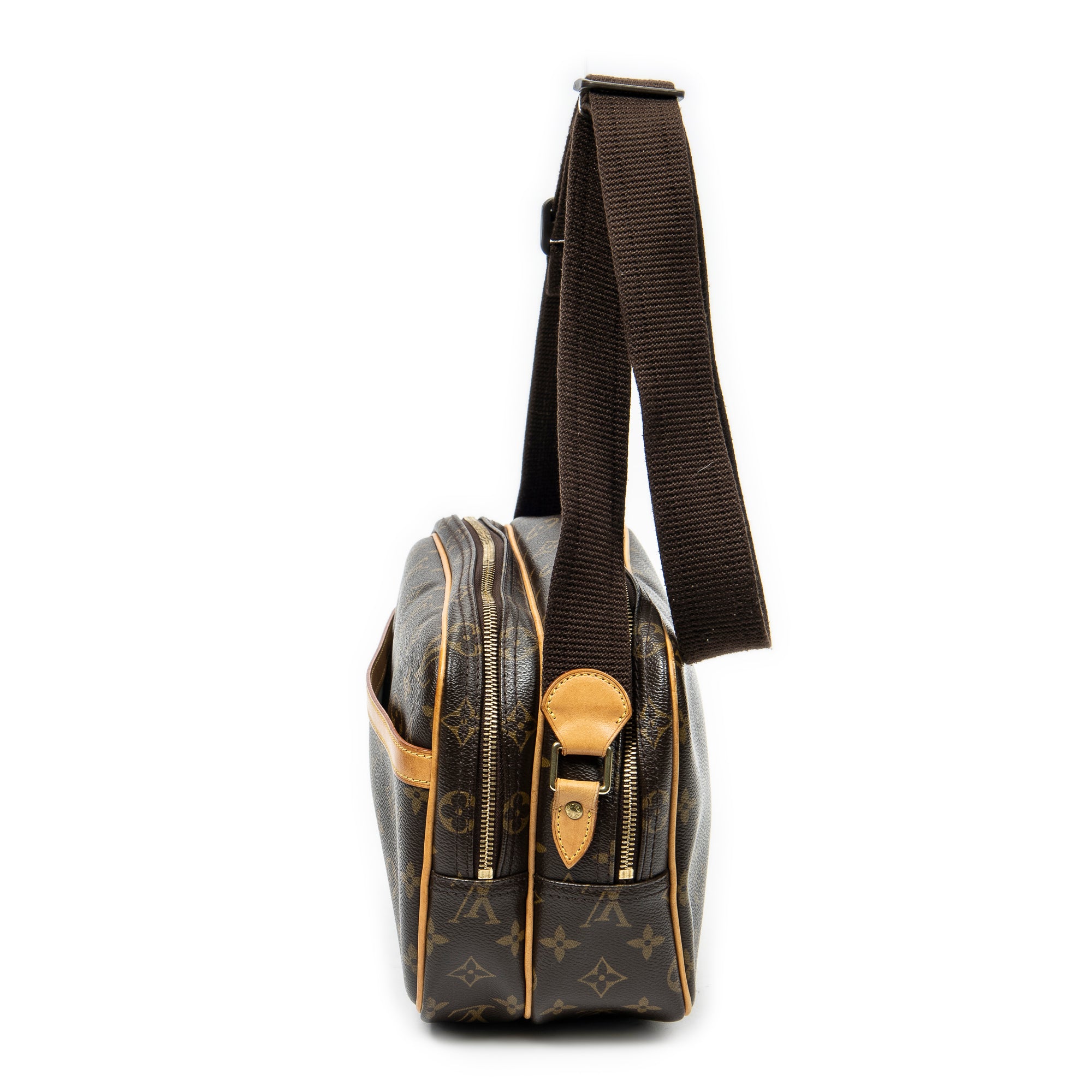 Shoulder Bag Reporter PM Brown Monogram Canvas