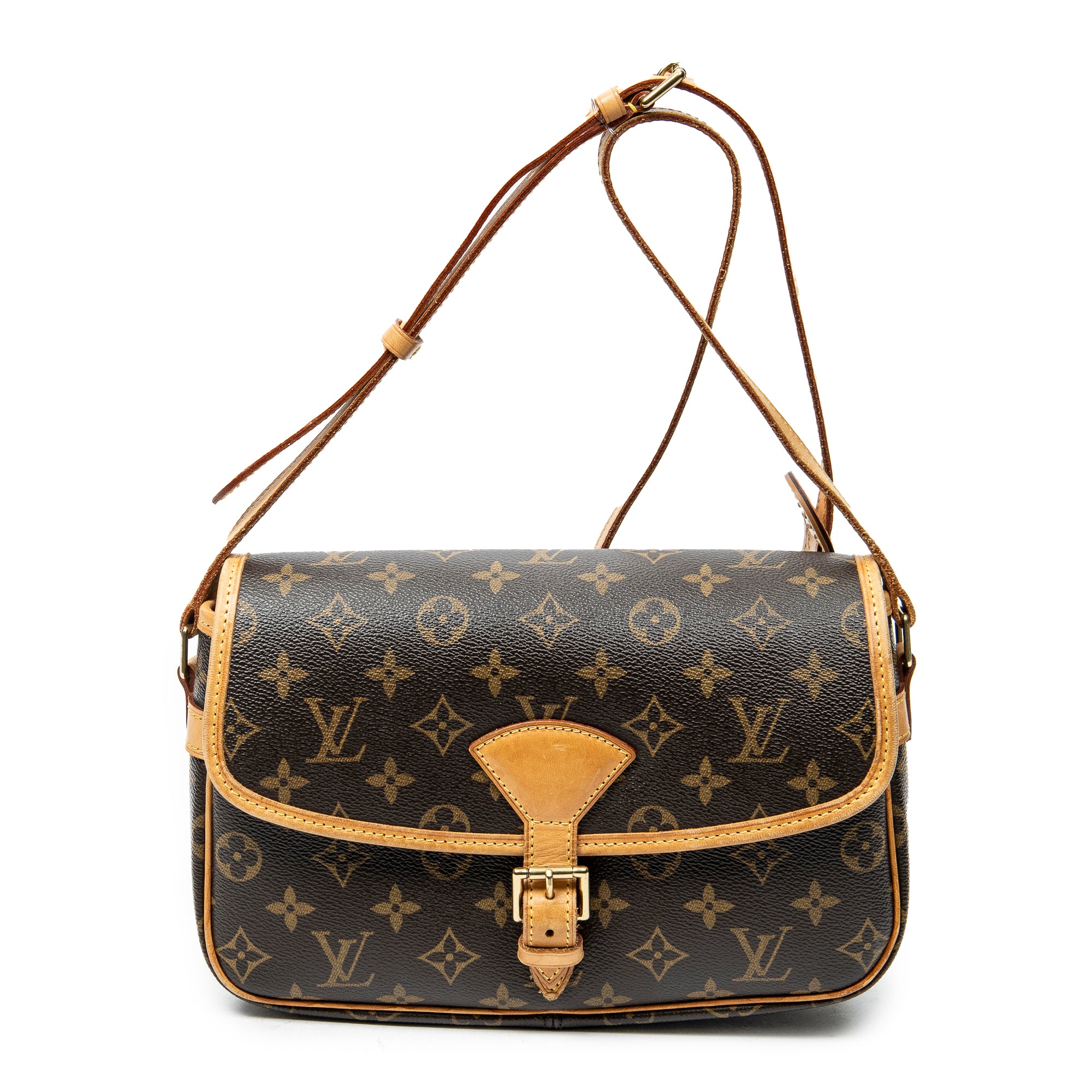 Shoulder Bag Sologne Brown Monogram Canvas