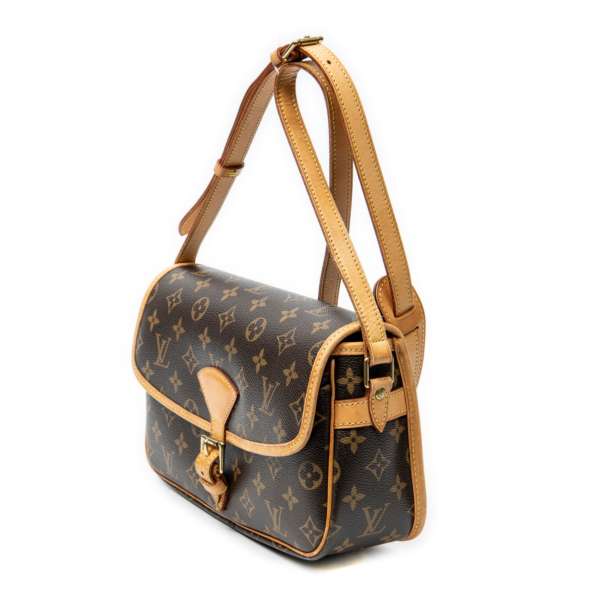 Shoulder Bag Sologne Brown Monogram Canvas