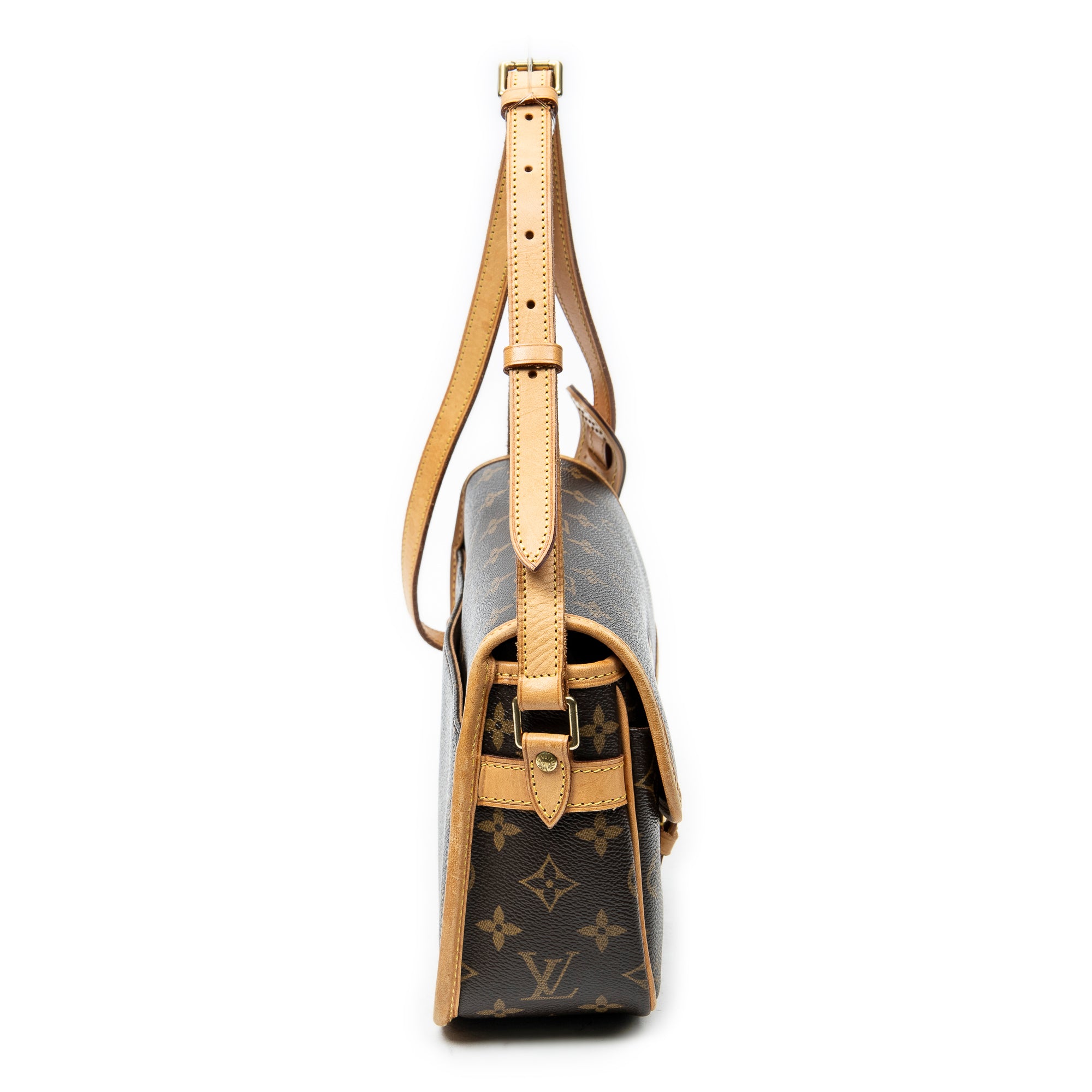 Shoulder Bag Sologne Brown Monogram Canvas