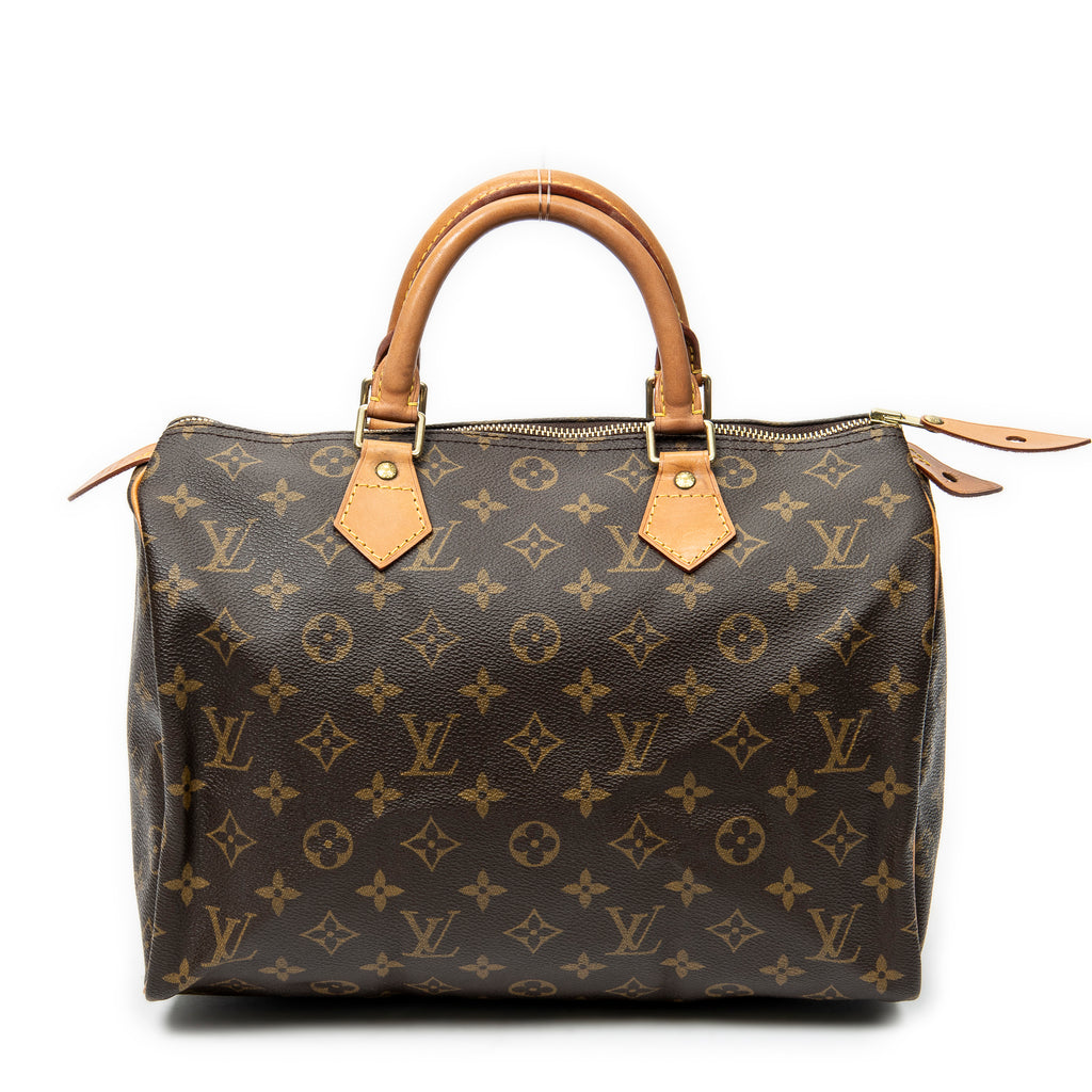 Handbag Speedy 30 Brown Monogram Canvas