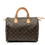Handbag Speedy 30 Brown Monogram Canvas