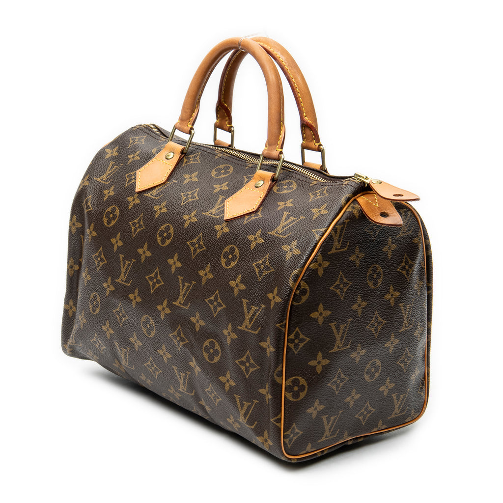 Handbag Speedy 30 Brown Monogram Canvas