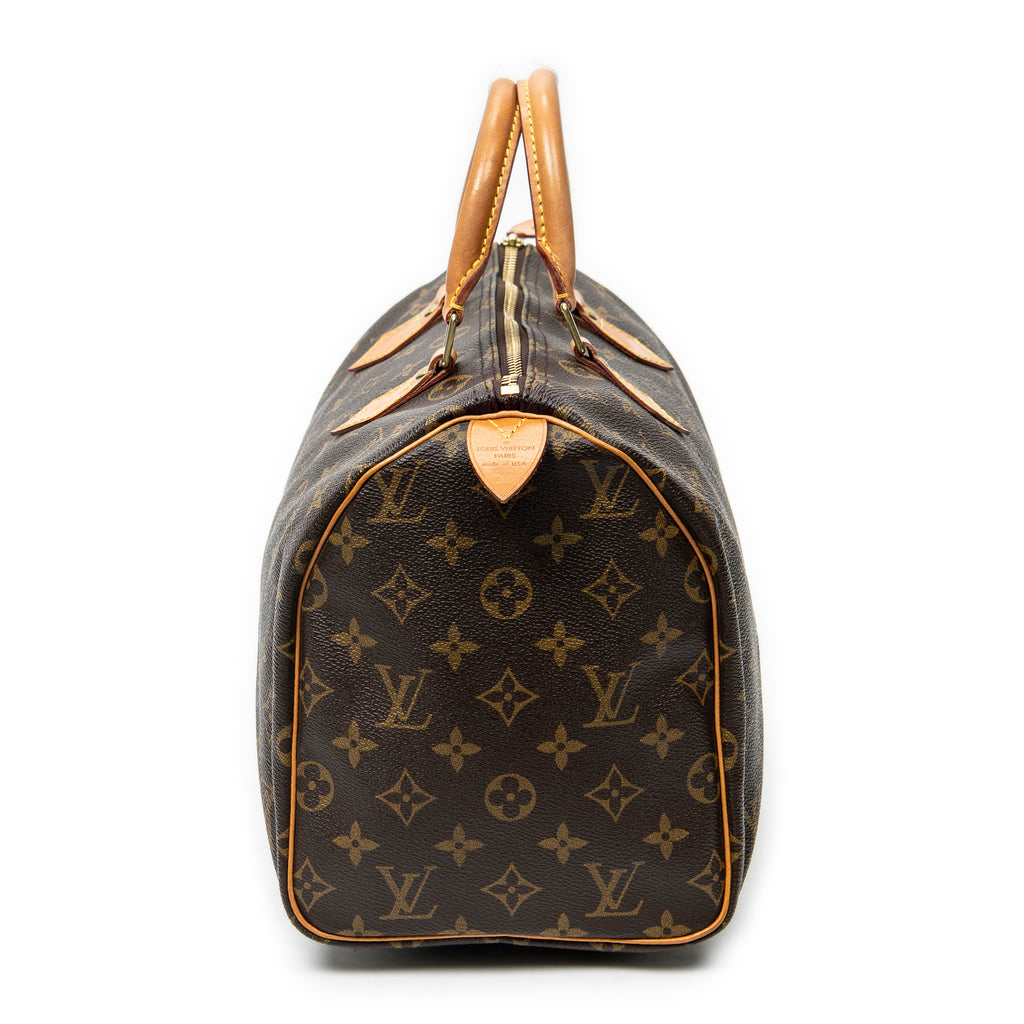Handbag Speedy 30 Brown Monogram Canvas