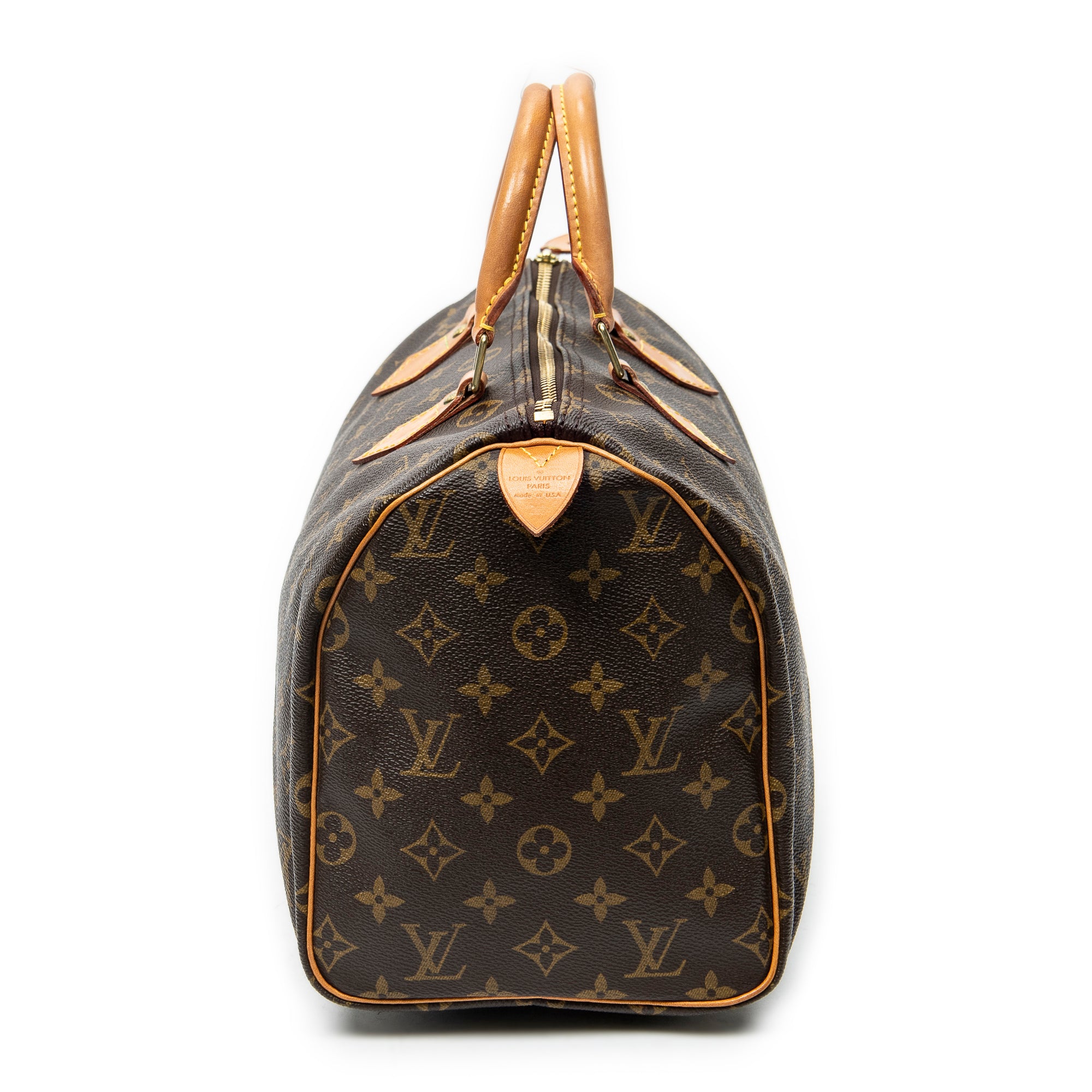 Handbag Speedy 30 Brown Monogram Canvas