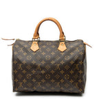Handbag Speedy 30 Brown Monogram Canvas
