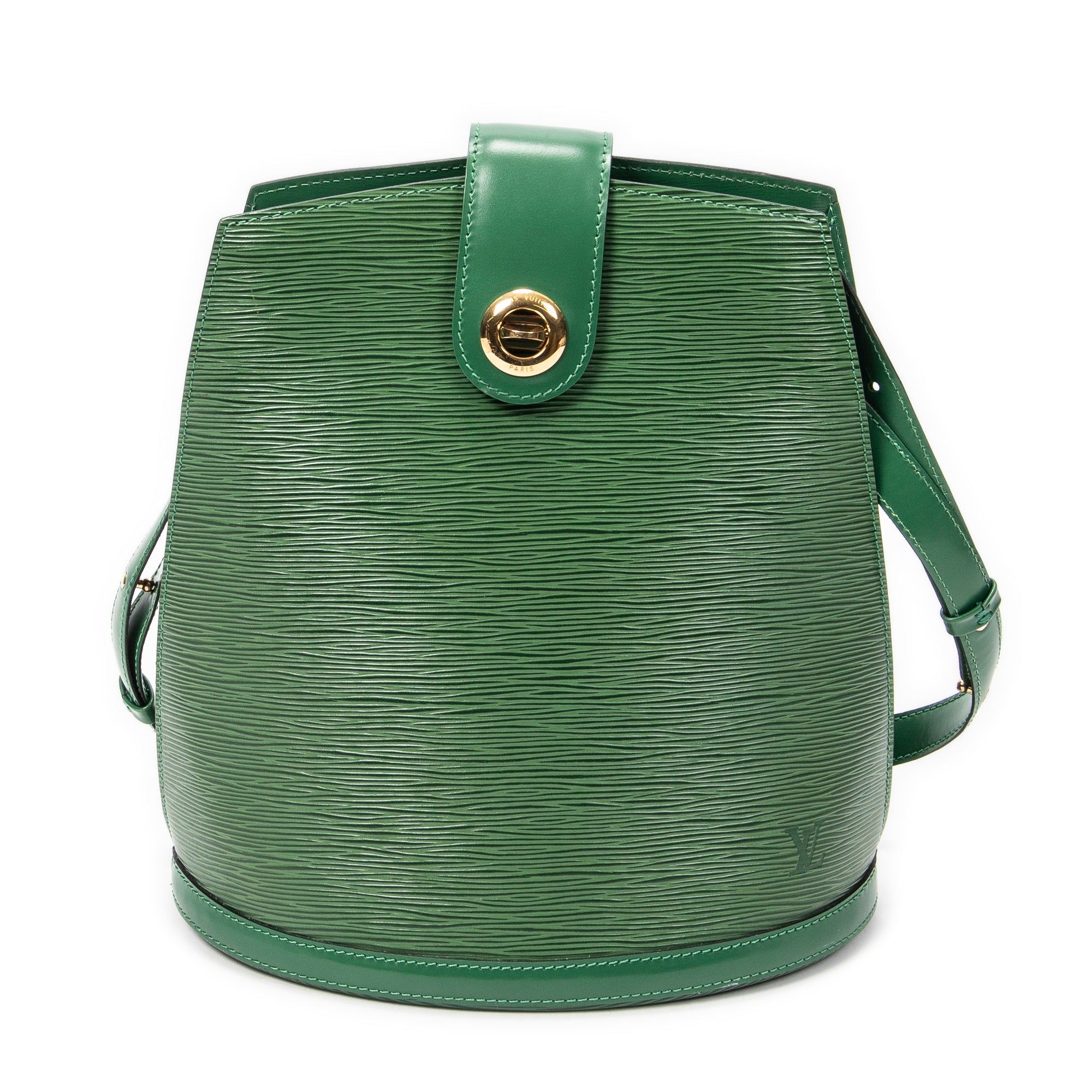Shoulder Bag Cluny Green Epi