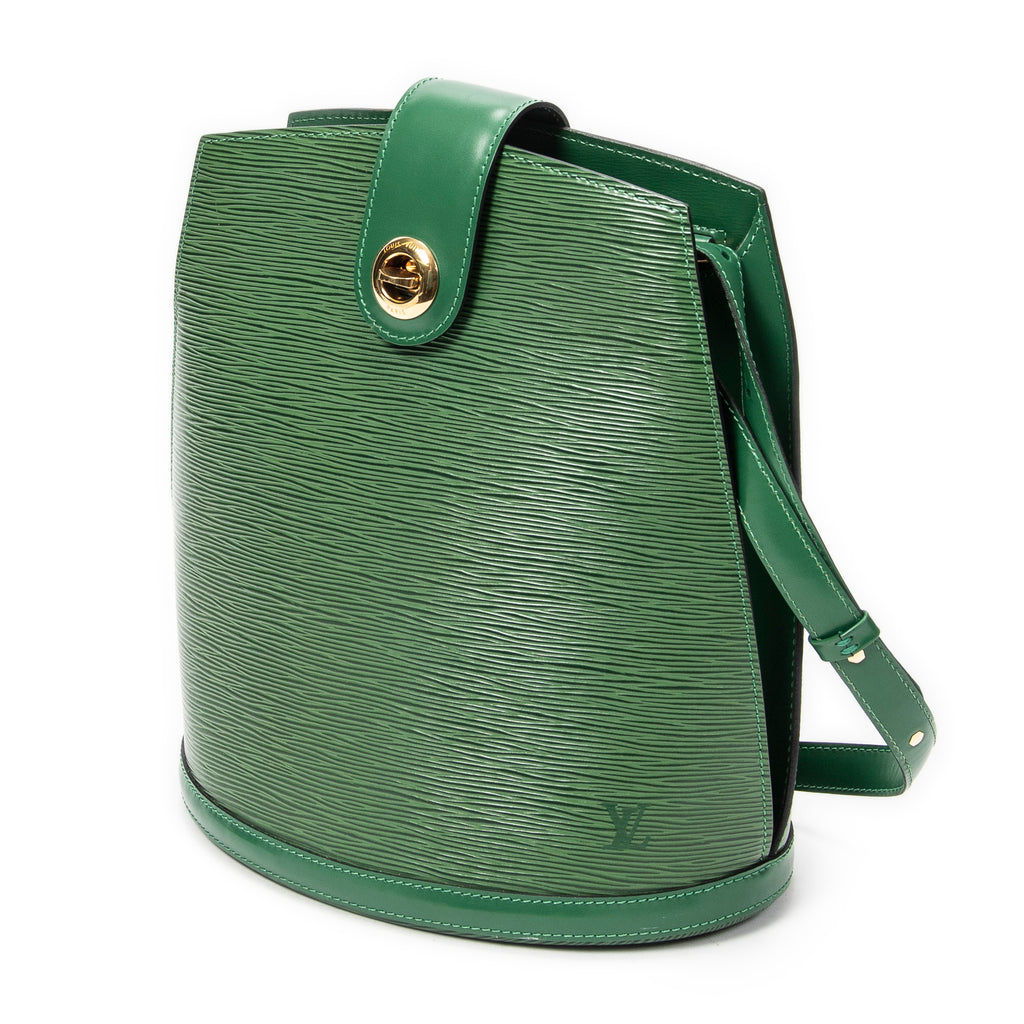 Shoulder Bag Cluny Green Epi