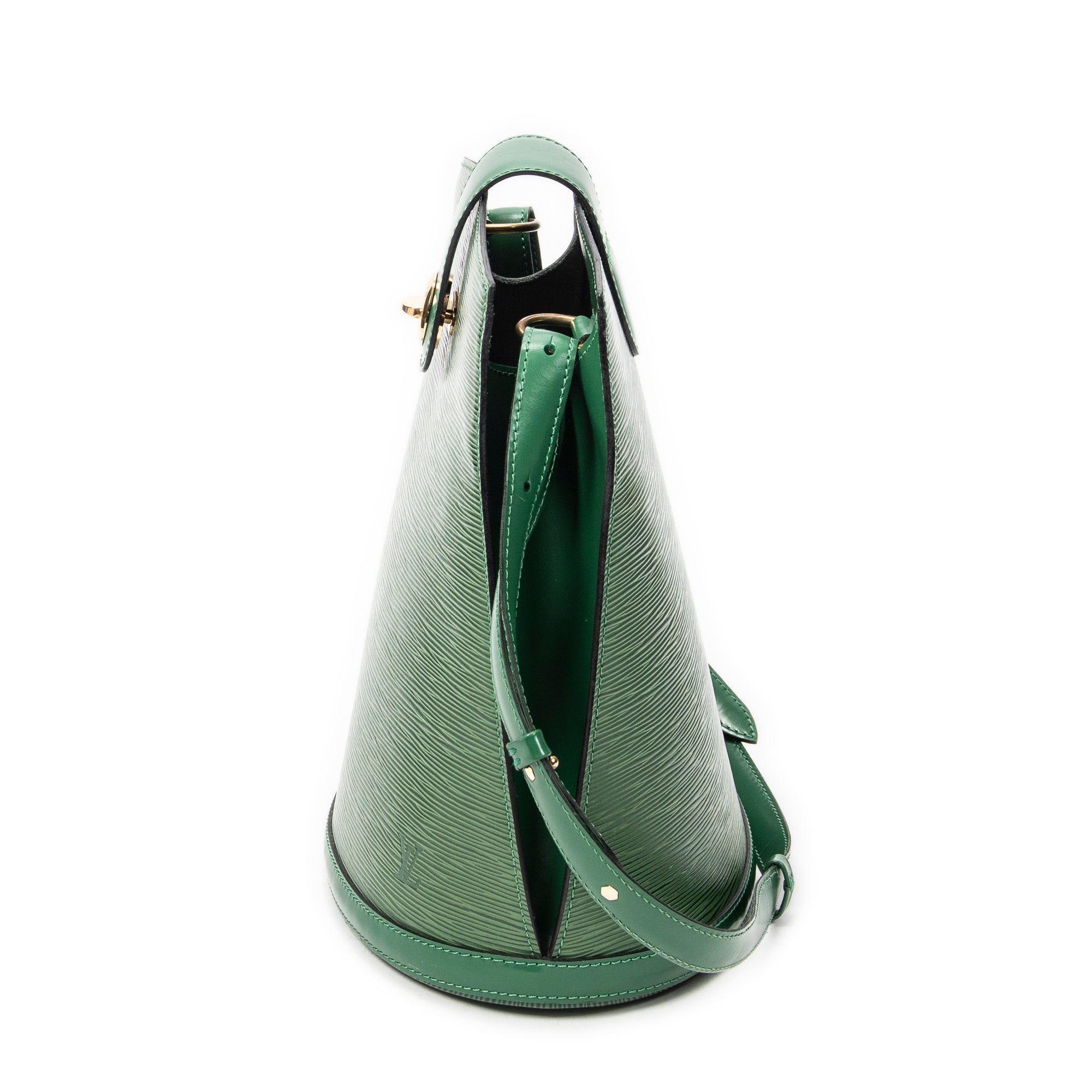 Shoulder Bag Cluny Green Epi