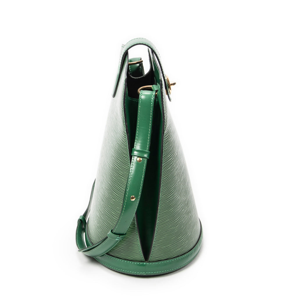 Shoulder Bag Cluny Green Epi