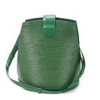 Shoulder Bag Cluny Green Epi