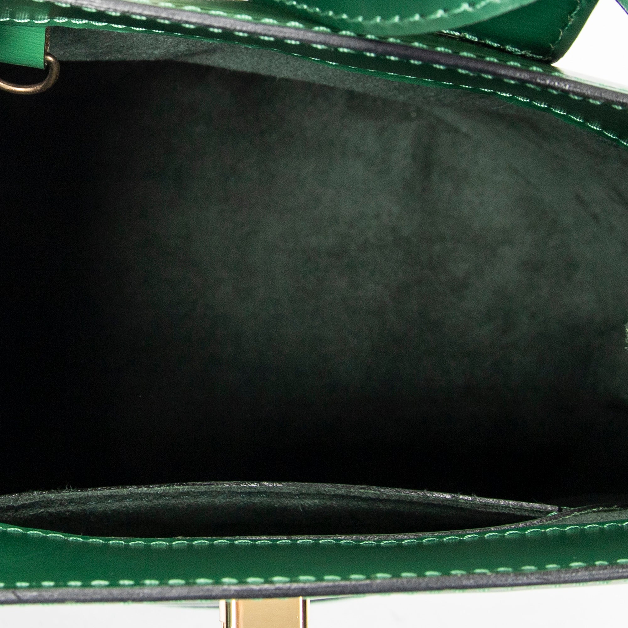 Shoulder Bag Cluny Green Epi
