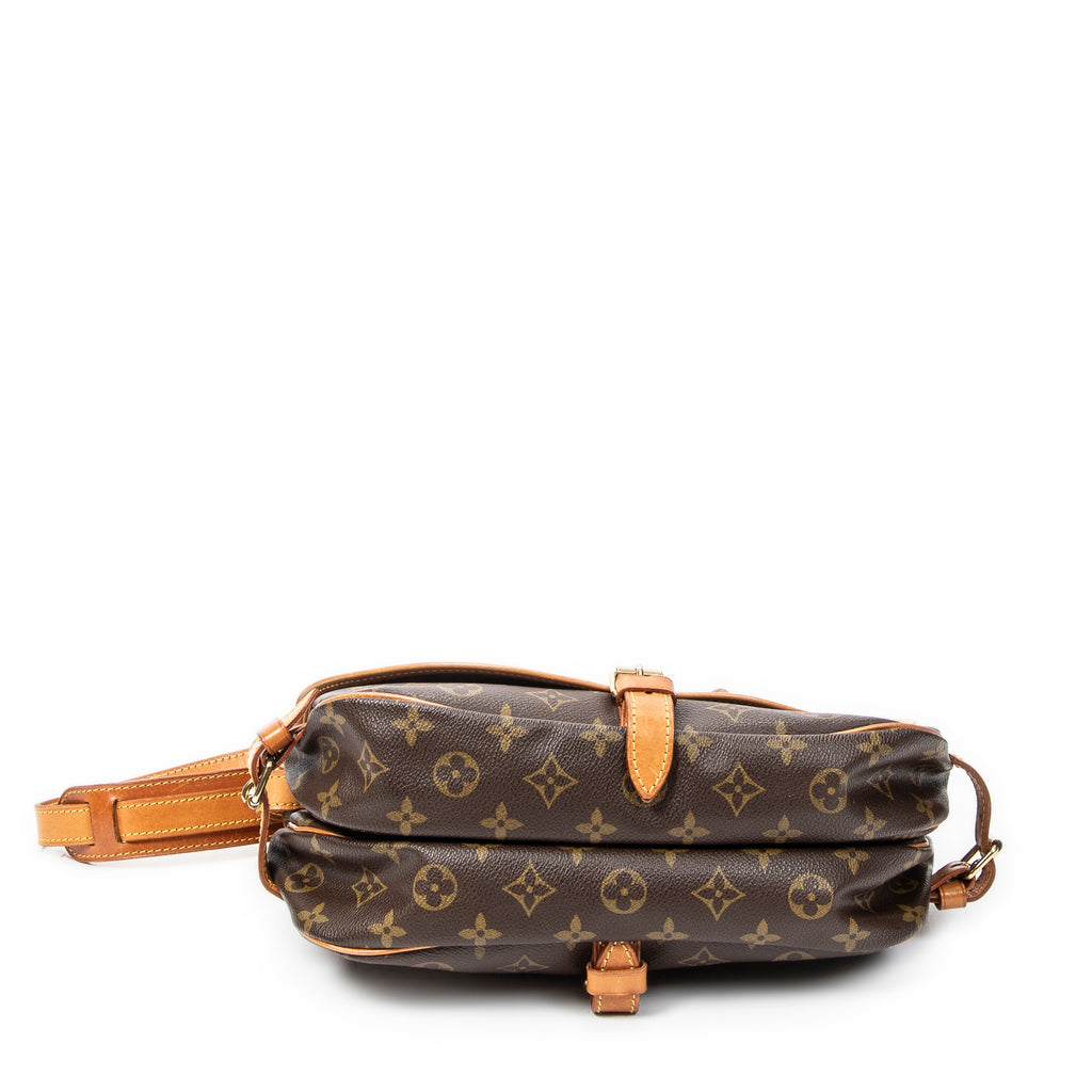 Shoulder Bag Saumur MM Brown Monogram Canvas