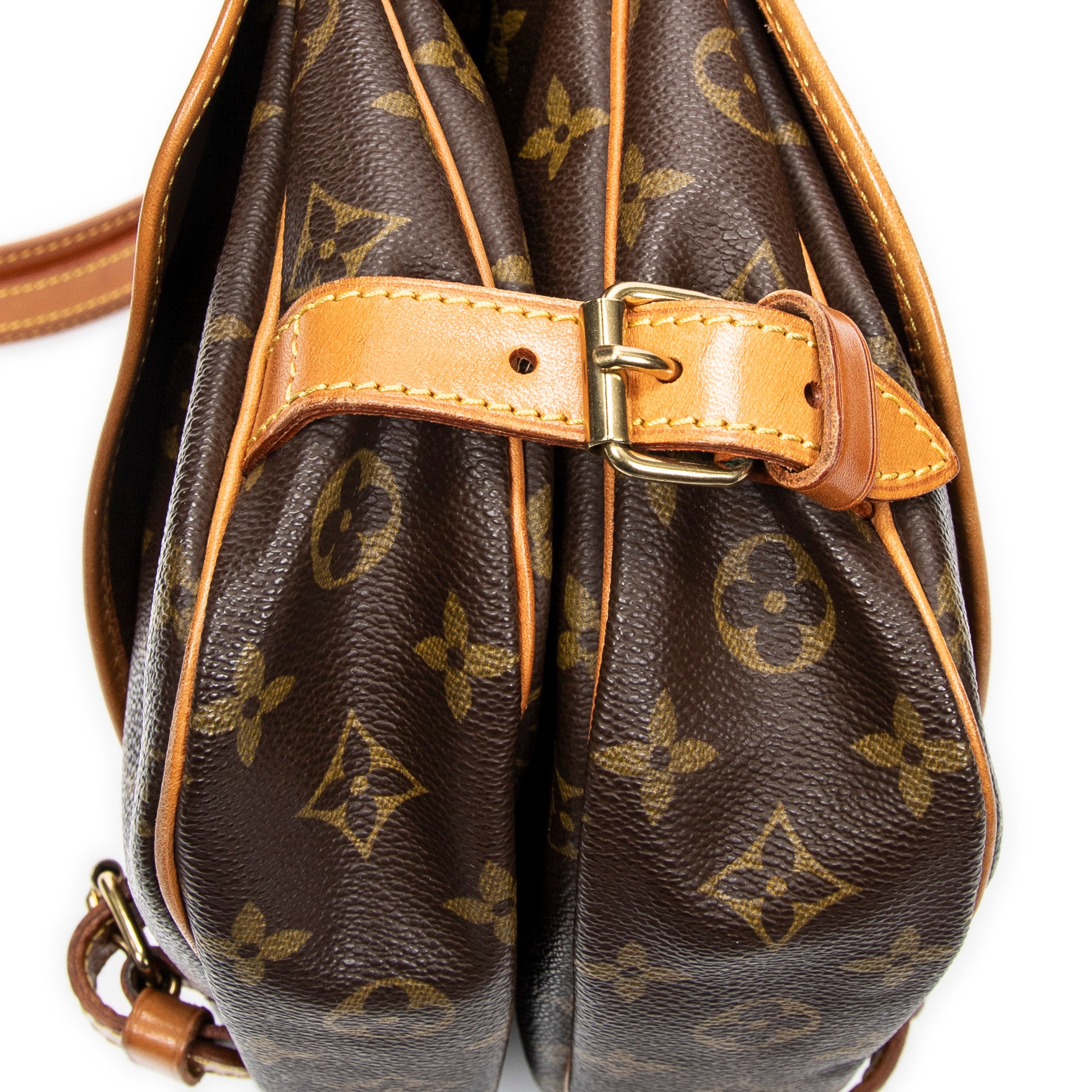 Shoulder Bag Saumur MM Brown Monogram Canvas