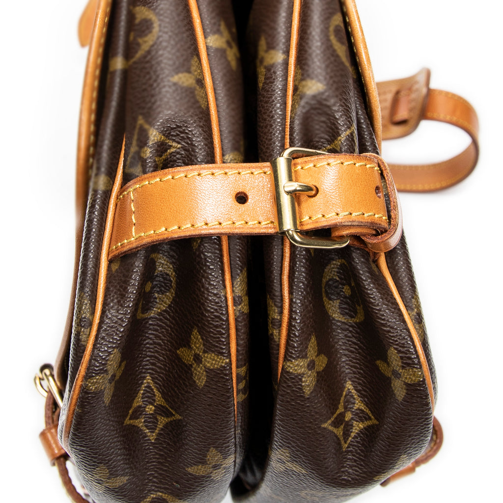 Shoulder Bag Saumur MM Brown Monogram Canvas