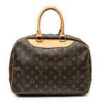 Handbag Deauville Brown Monogram Canvas