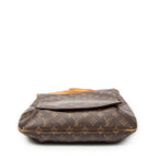 Bolso de hombro Musette de lona Monogram marrón