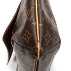 Bolso de hombro Musette de lona Monogram marrón