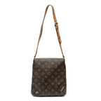 Shoulder Bag Musette Salsa Brown Monogram Canvas