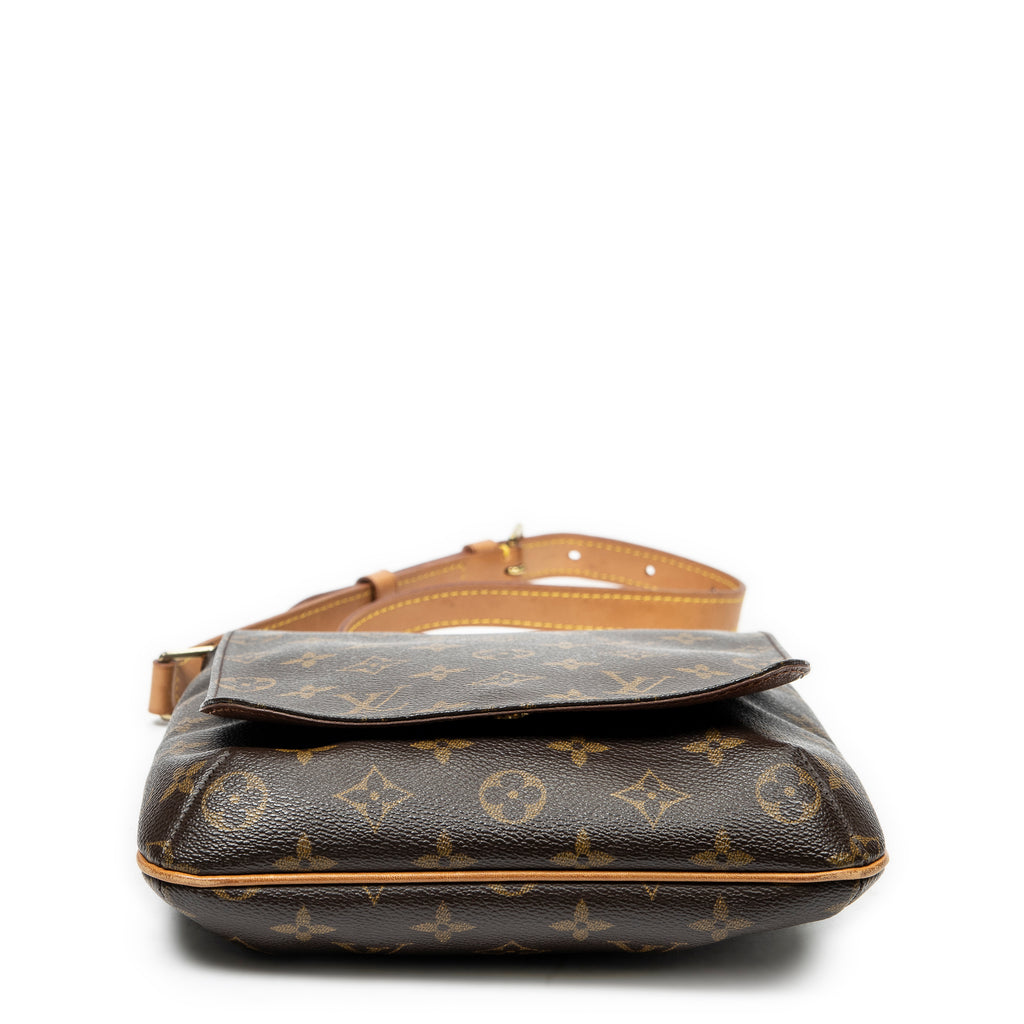 Shoulder Bag Musette Salsa Brown Monogram Canvas