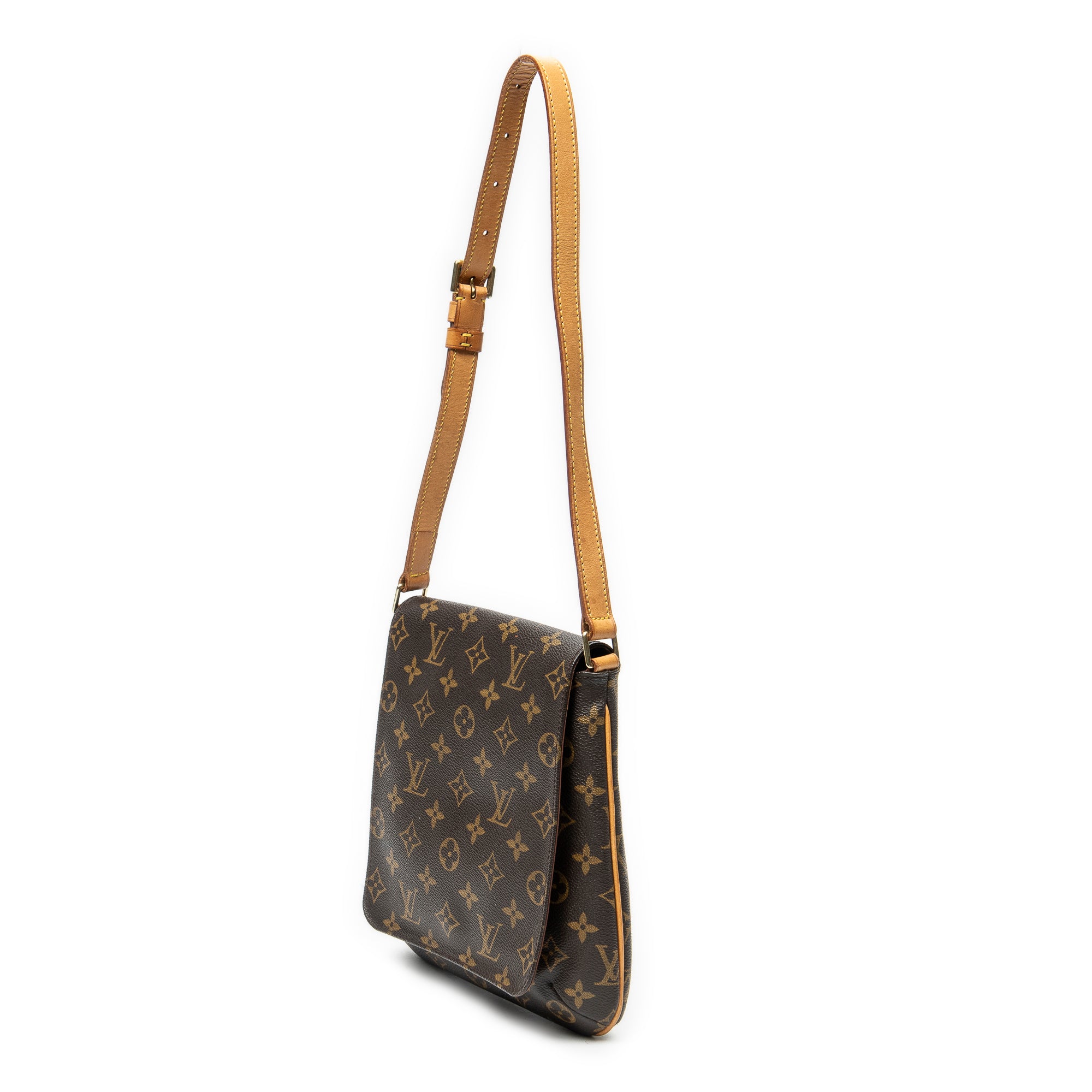 Shoulder Bag Musette Salsa Brown Monogram Canvas