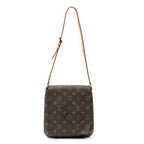Shoulder Bag Musette Salsa Brown Monogram Canvas