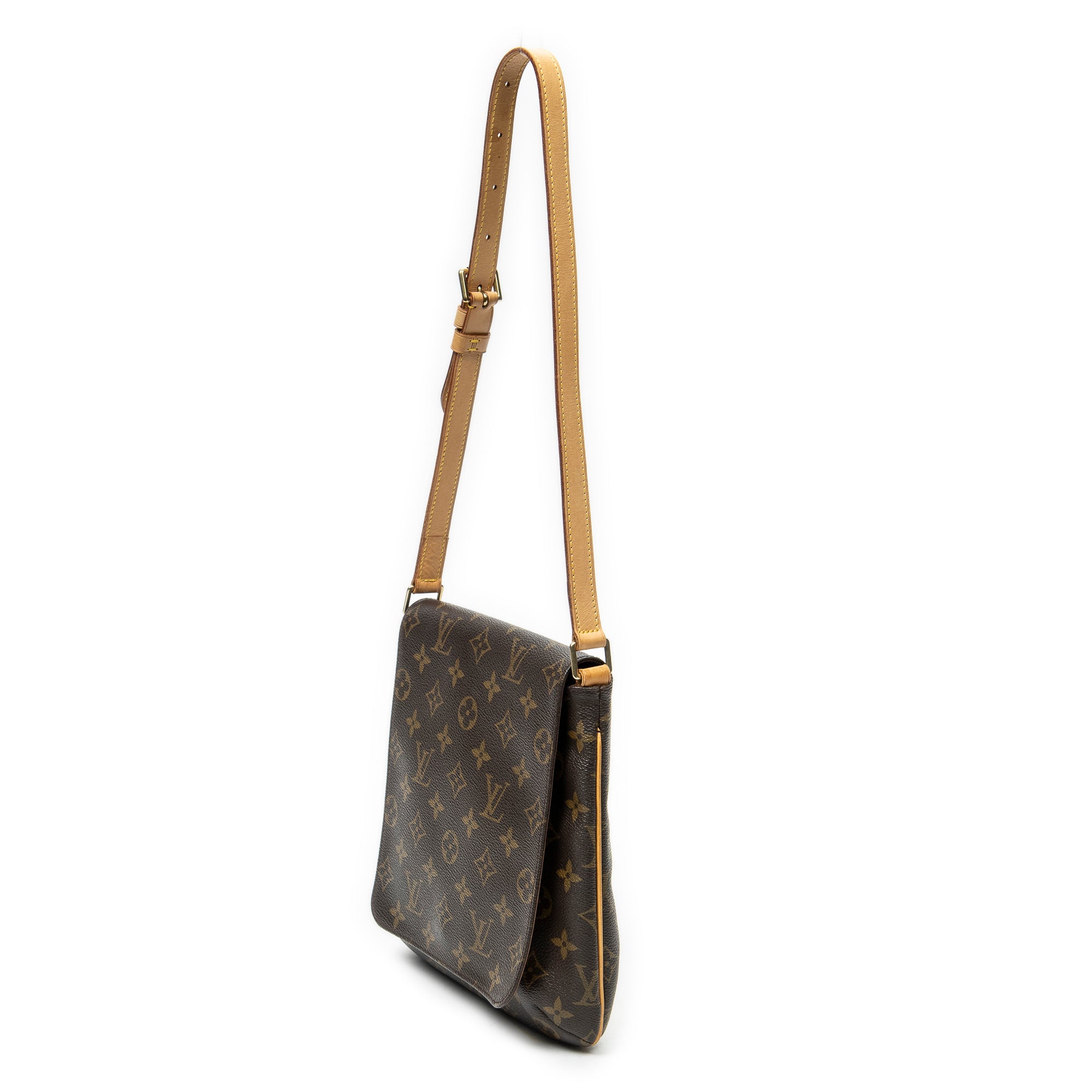 Shoulder Bag Musette Salsa Brown Monogram Canvas