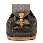 Backpack Montsouris MM Brown Monogram Canvas