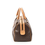 Handbag Vintage Small Boston Brown Macadam Coated Canvas