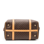 Handbag Vintage Small Boston Brown Macadam Coated Canvas