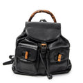 Gucci - Grand sac à dos en bambou - Noir