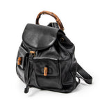 Gucci - Grand sac à dos en bambou - Noir