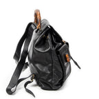 Gucci - Grand sac à dos en bambou - Noir