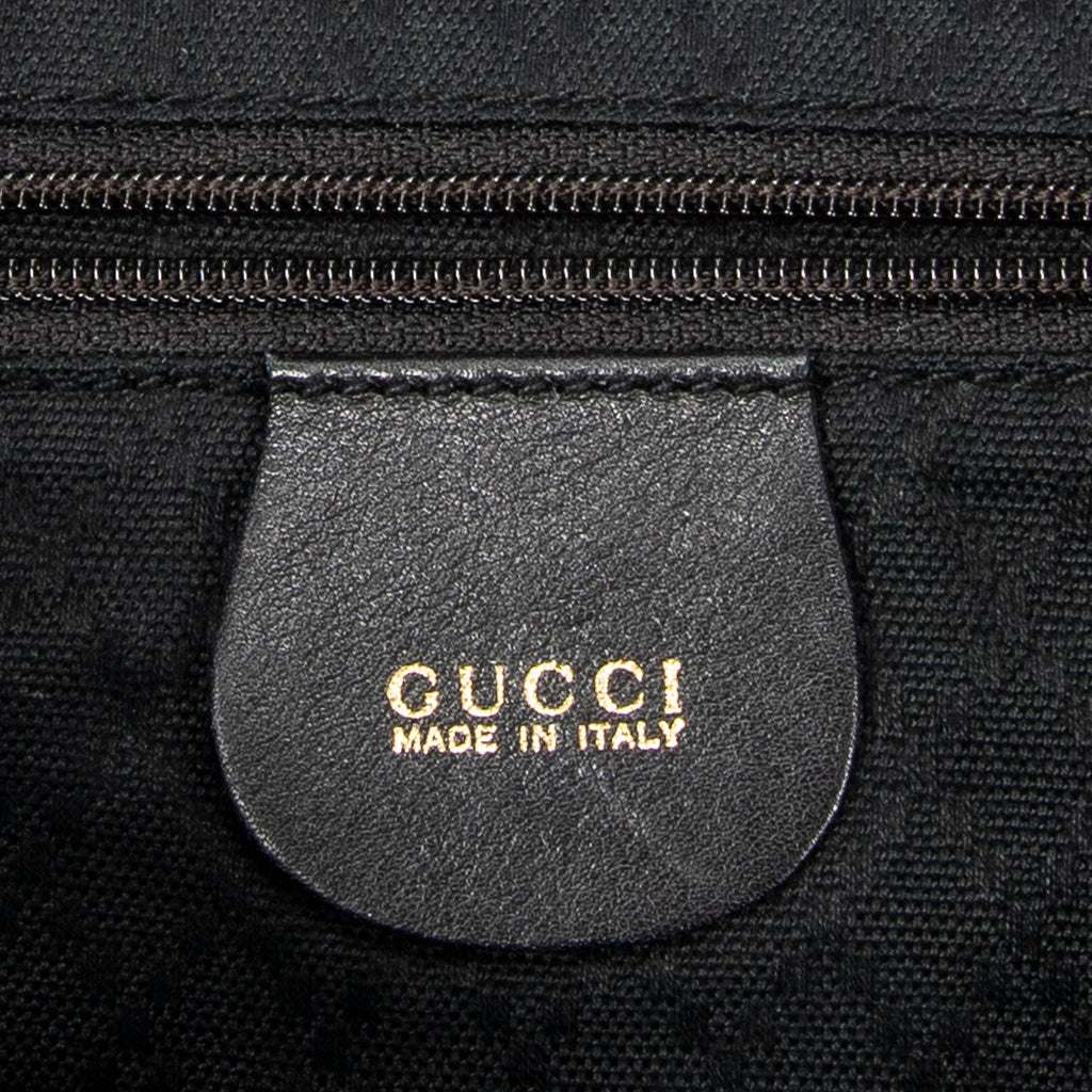 Gucci - Grand sac à dos en bambou - Noir