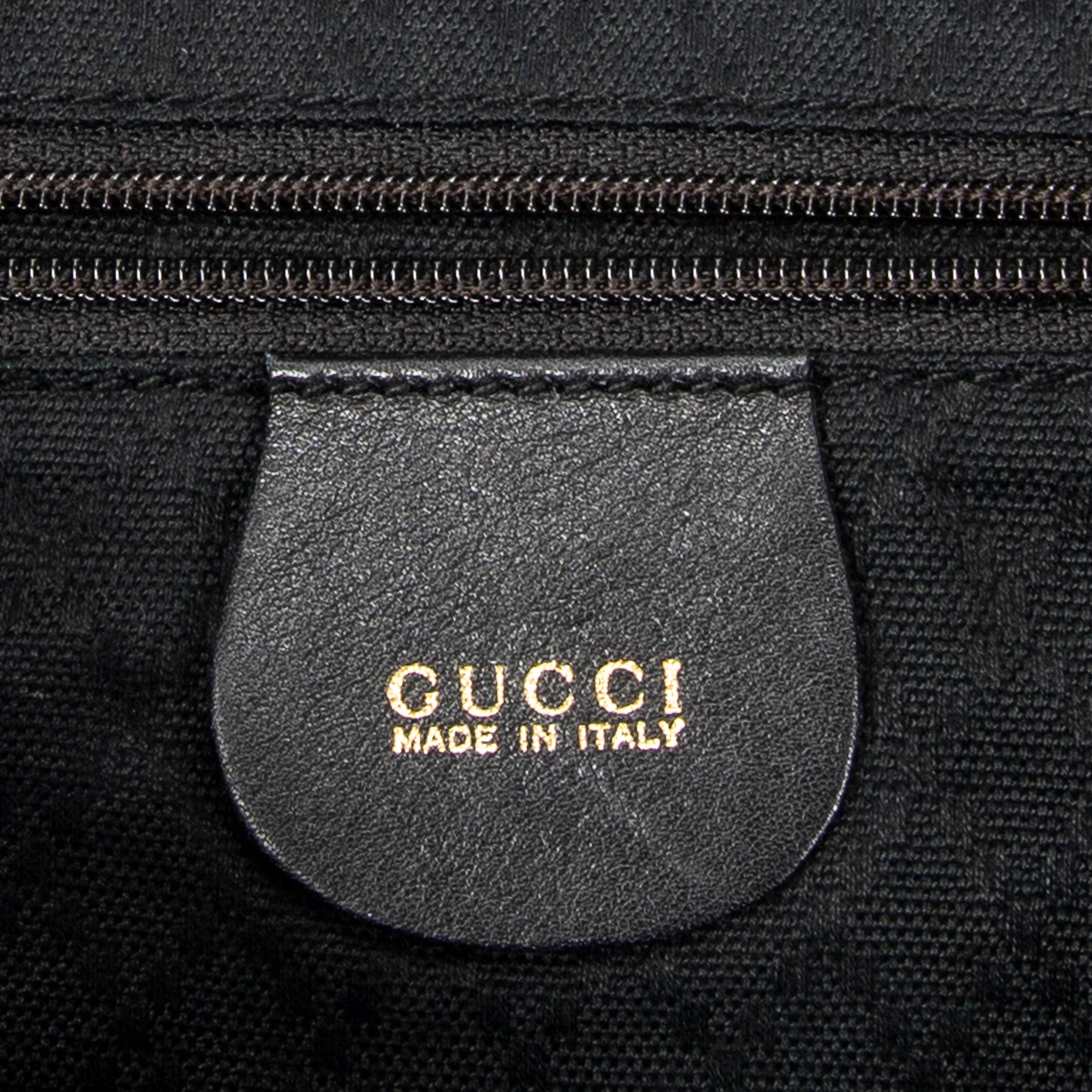 Gucci - Grand sac à dos en bambou - Noir