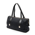 Shoulder Bag Charmy Boston Black Monogrammed Canvas