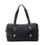 Shoulder Bag Charmy Boston Black Monogrammed Canvas