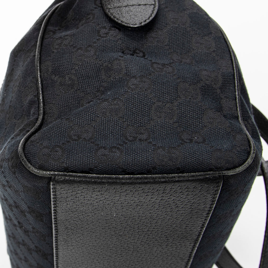 Shoulder Bag Charmy Boston Black Monogrammed Canvas