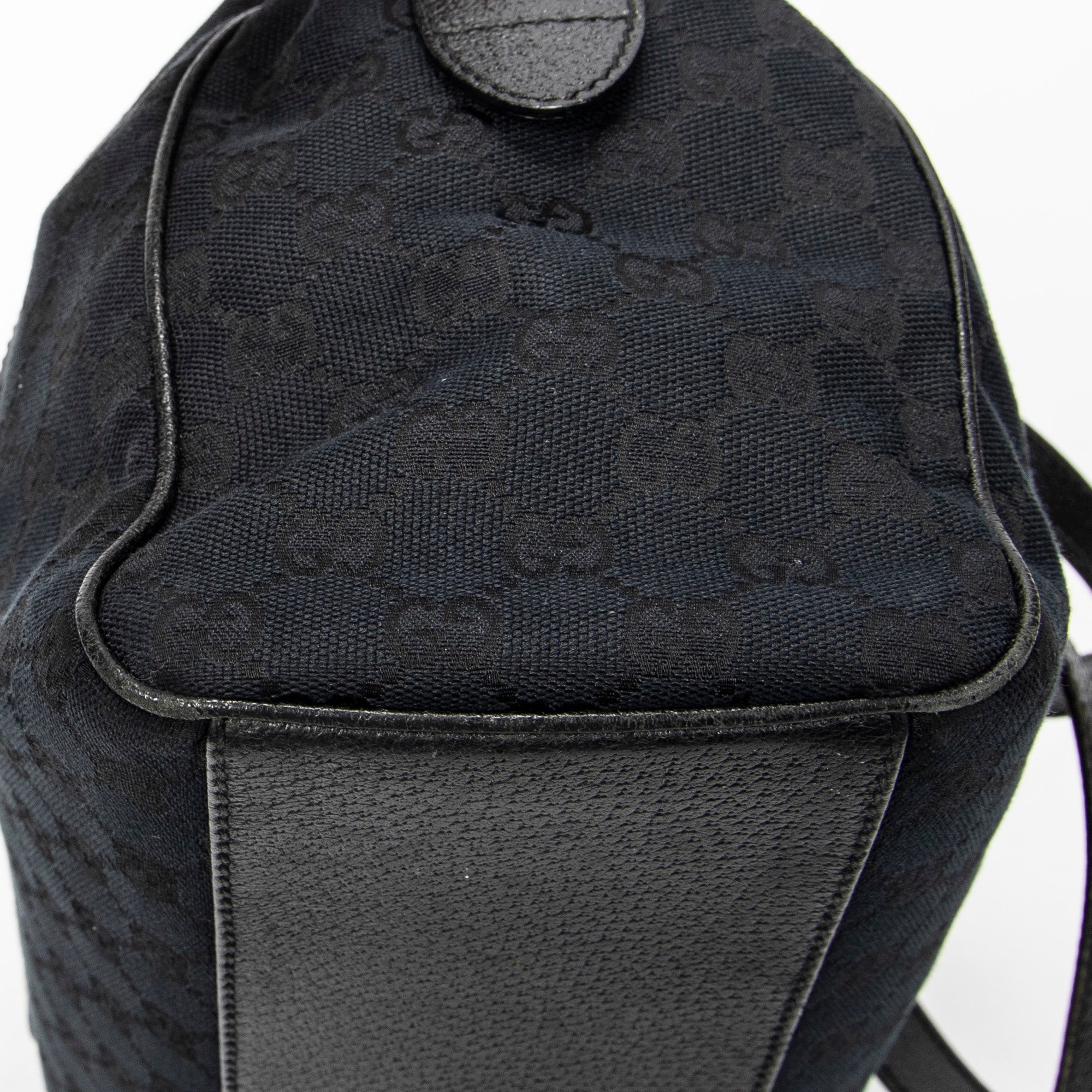 Shoulder Bag Charmy Boston Black Monogrammed Canvas