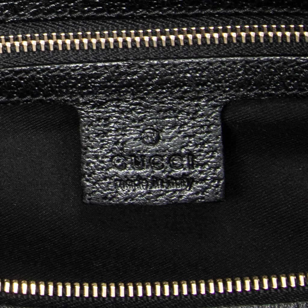 Shoulder Bag Charmy Boston Black Monogrammed Canvas