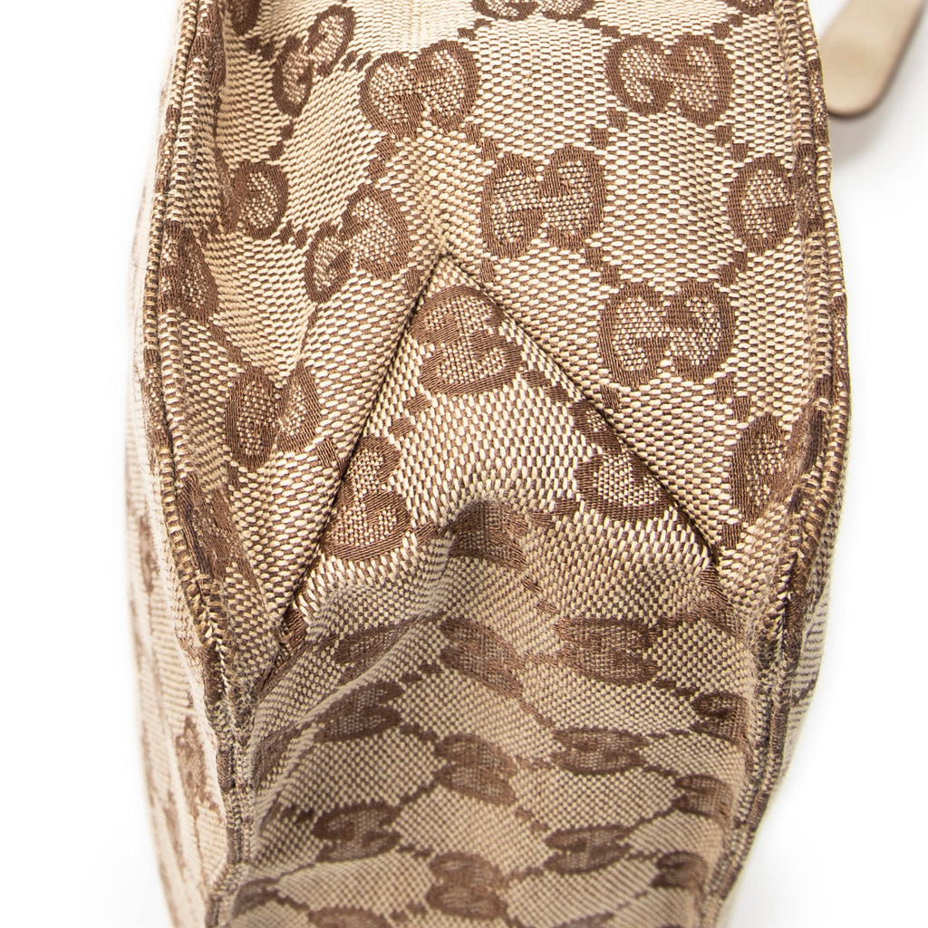 Shoulder Bag Eclipse Square Crossbody Beige Monogrammed Canvas