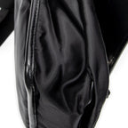 Shoulder Bag Single Buckle Flap Messenger Black Nylon Canvas