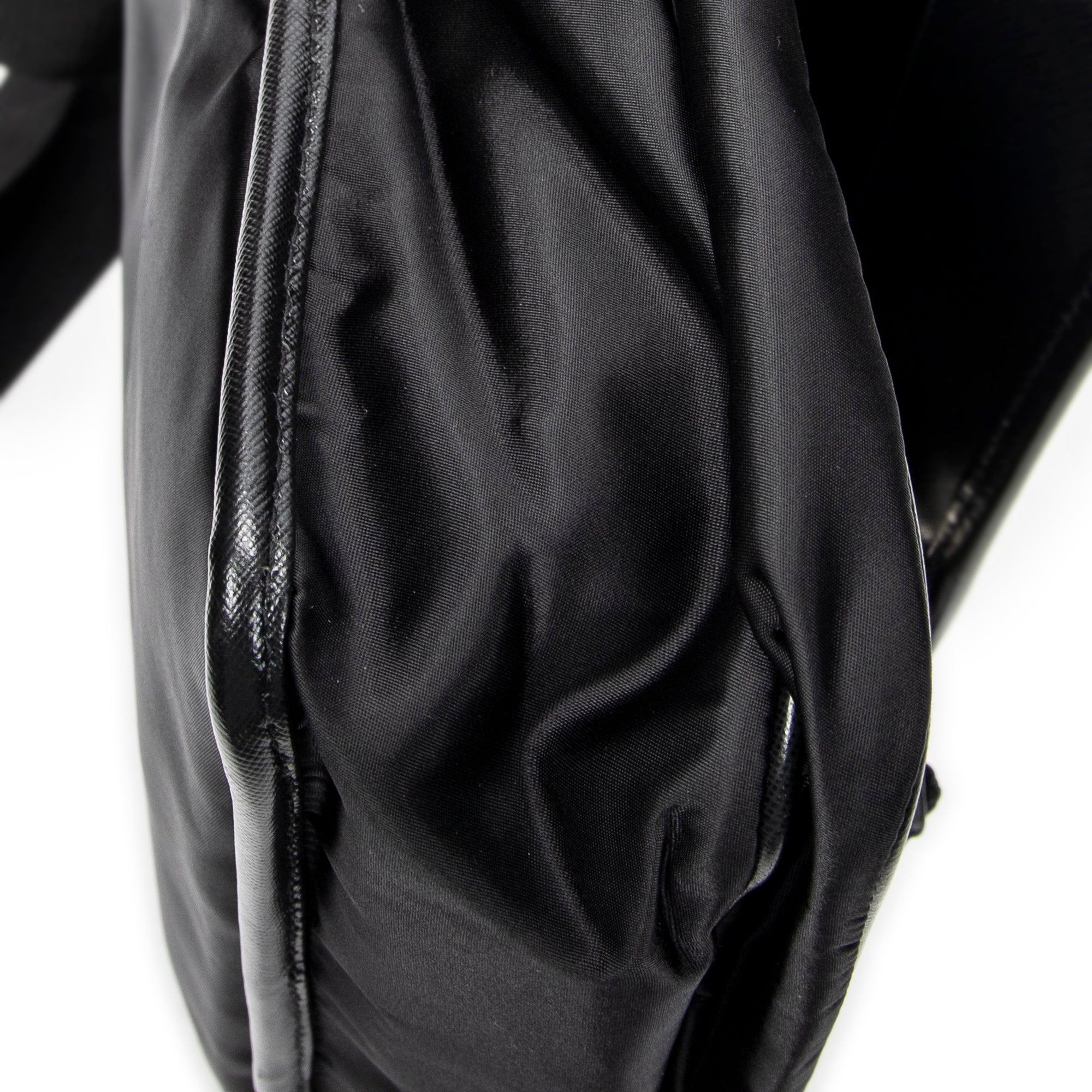 Shoulder Bag Single Buckle Flap Messenger Black Nylon Canvas
